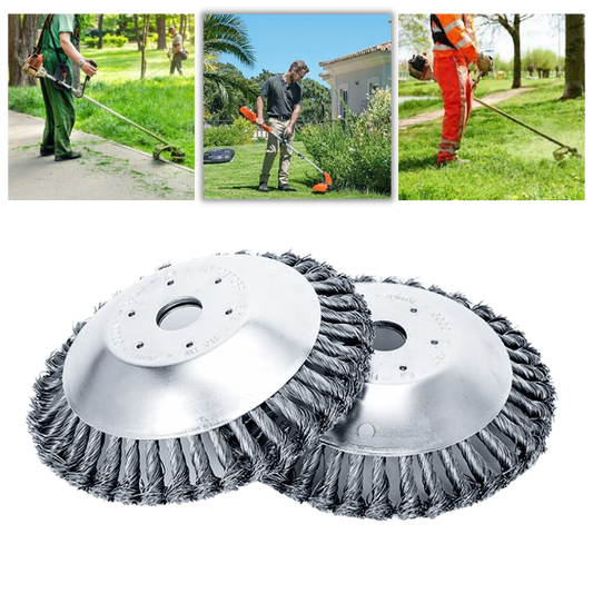 Tête de débrousailleuse en fil d'acier au carbone