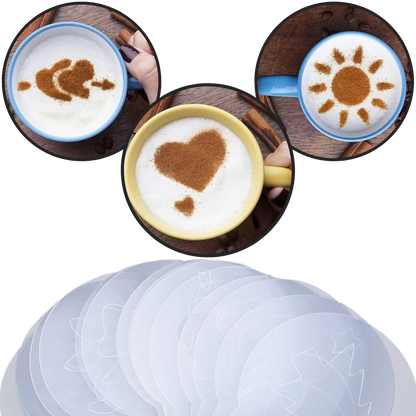 Pochoirs à café (16 pièces)