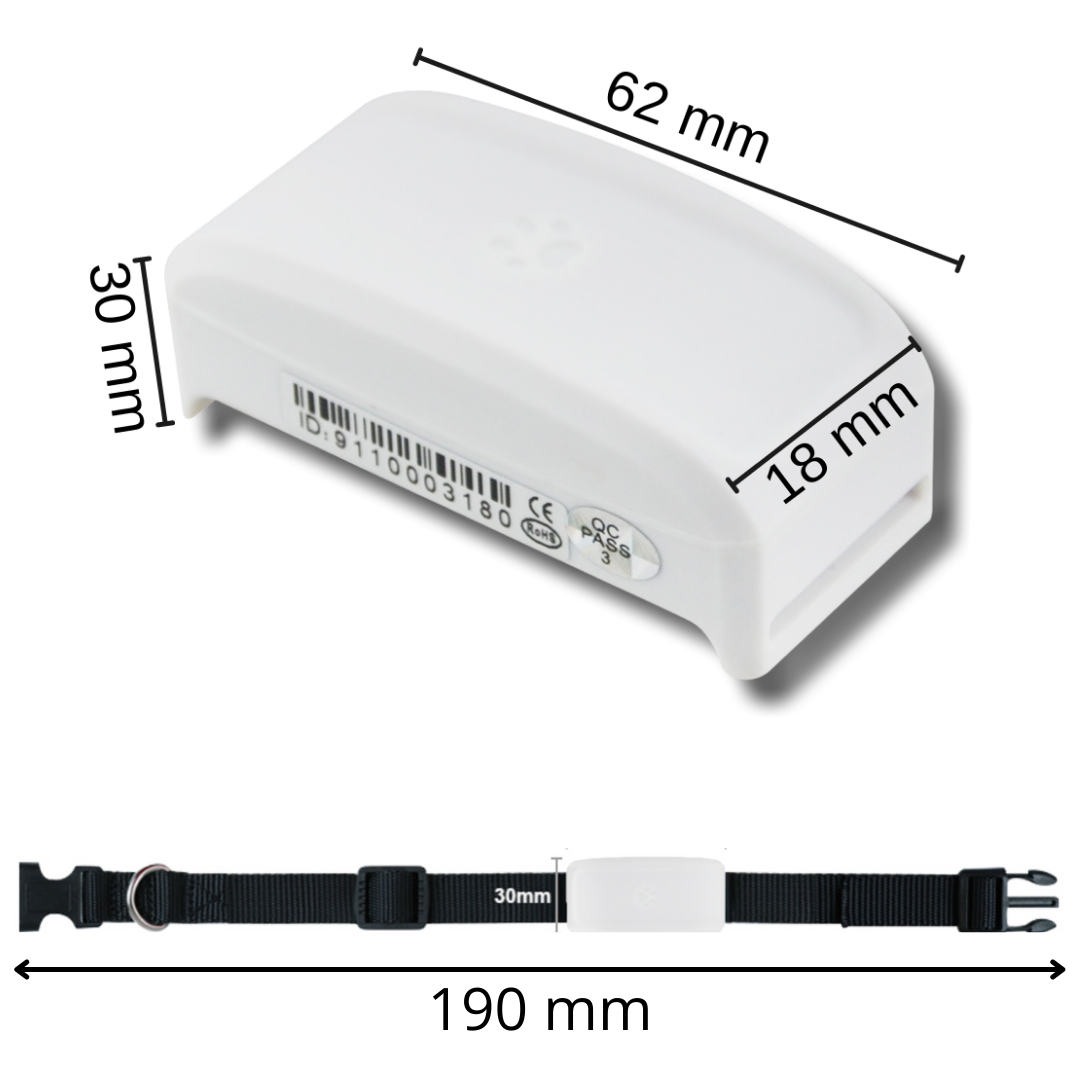 Collier de repérage gps pour animaux de compagnie