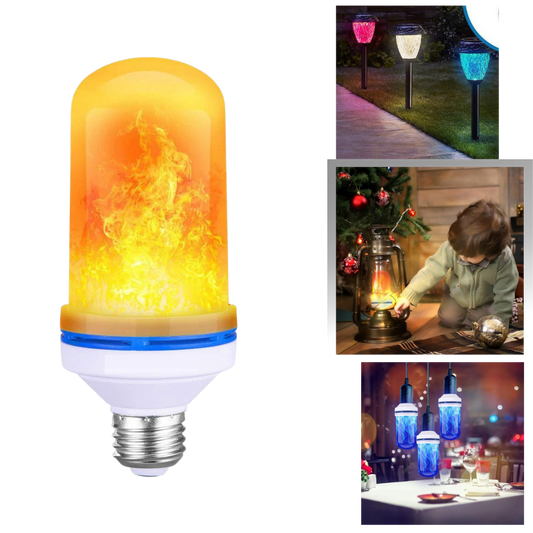 Lampe à flamme LED scintillante