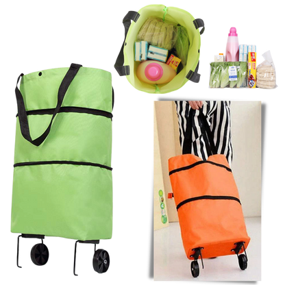 Sac de commission à roulettes pliable 30L