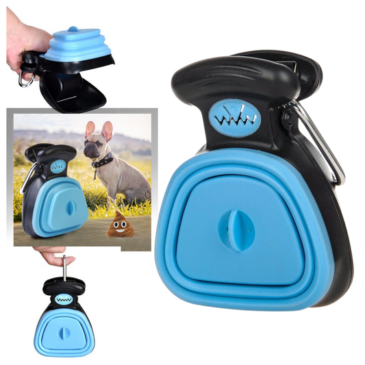 Ramasse-crottes pliable avec sacs