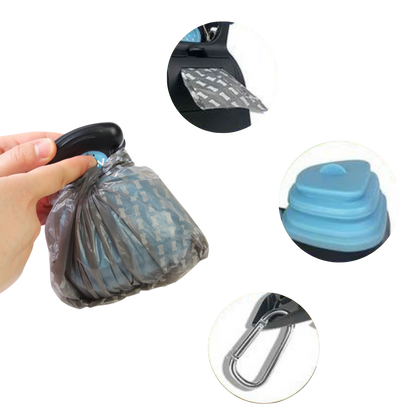 Ramasse-crottes pliable avec sacs