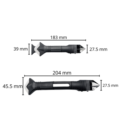 Outil de calfeutrage et de grattage multi-matériaux