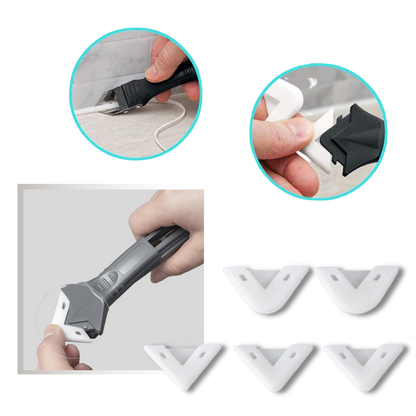 Outil de calfeutrage et de grattage multi-matériaux