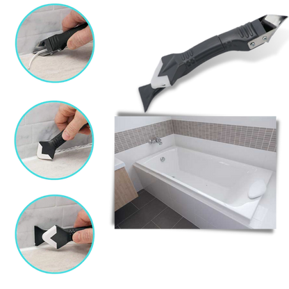 Outil de calfeutrage et de grattage multi-matériaux