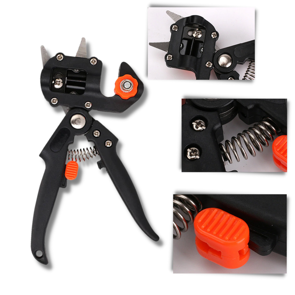 Sécateur de jardin et outil de greffage