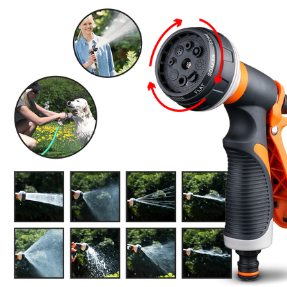 Pistolet d'arrosage universel à 8 modes
