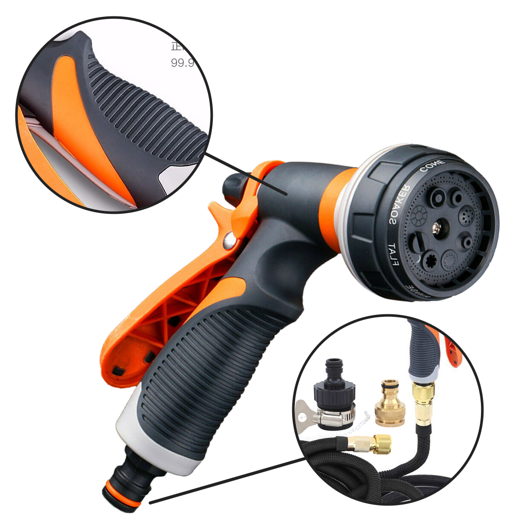 Pistolet d'arrosage universel à 8 modes