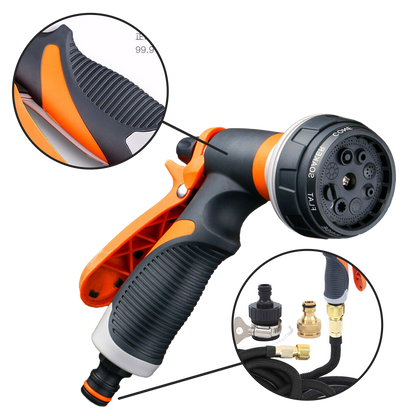 Pistolet d'arrosage universel à 8 modes