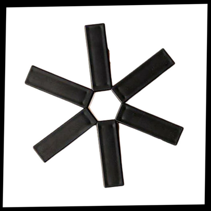 Support de récipients pliable et hexagonal