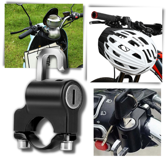 Verrou antivol pour casque de moto