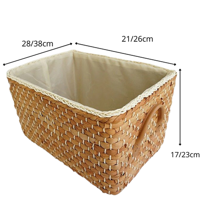 Panier en osier tressé à la main