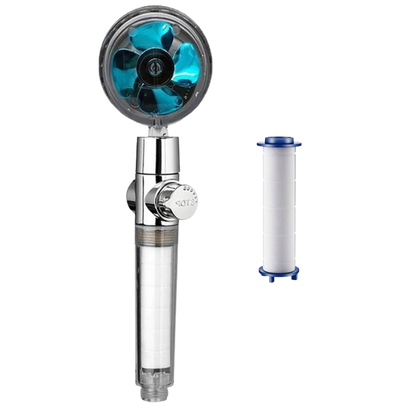 Pommeau de douche à haute pression avec hélice rotative