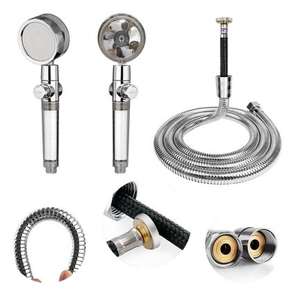Pommeau de douche à haute pression avec hélice rotative