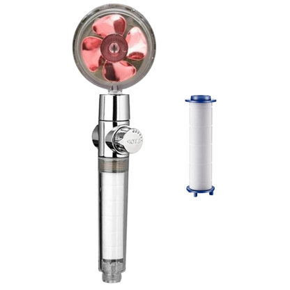 Pommeau de douche à haute pression avec hélice rotative