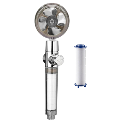 Pommeau de douche à haute pression avec hélice rotative