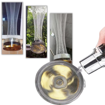 Pommeau de douche à haute pression avec hélice rotative
