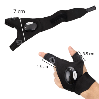 Paire de gants à LED avec lumières étanches