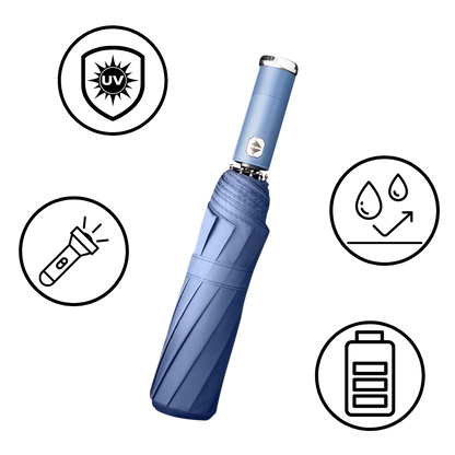 Parapluie à LED résistant au vent pour la pluie et le soleil