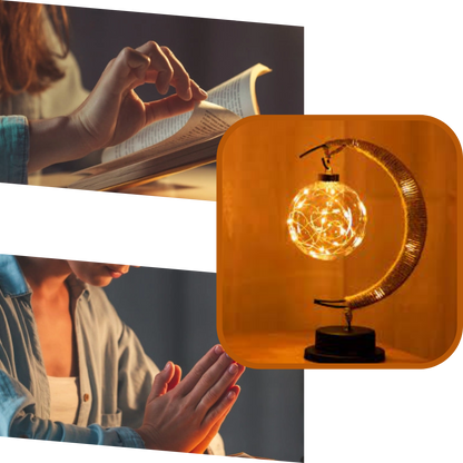 Lampe led "Lune" enchantée