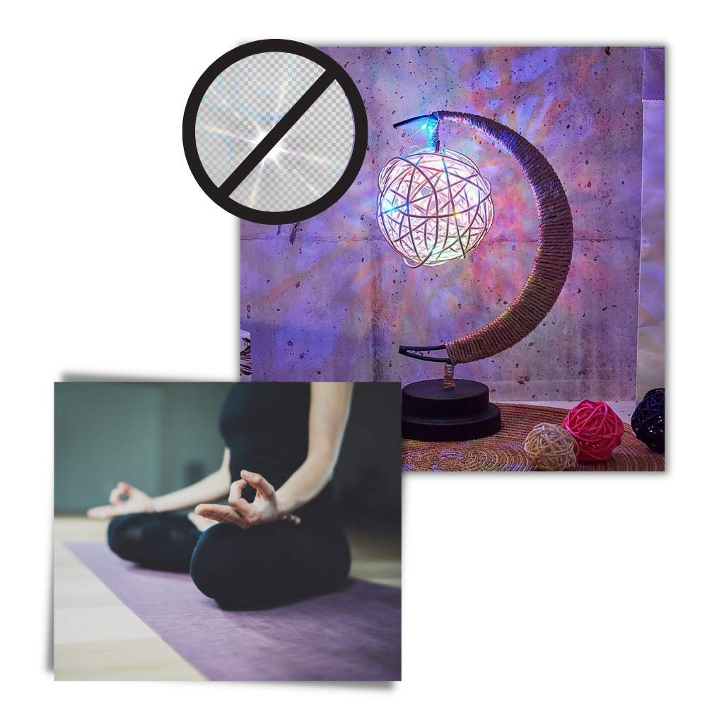 Lampe led "Lune" enchantée