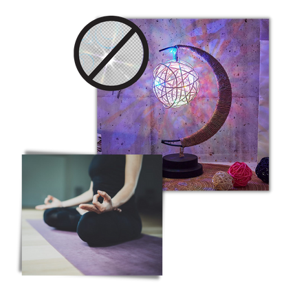 Lampe led "Lune" enchantée