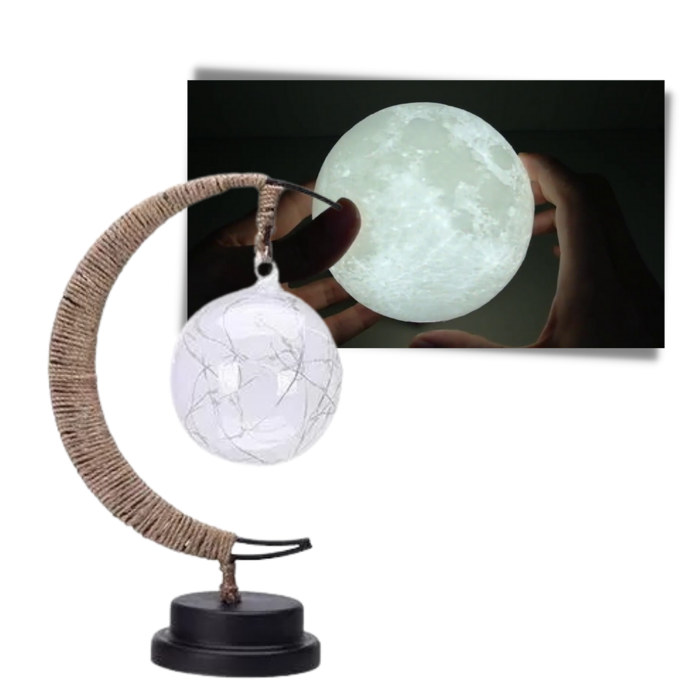 Lampe led "Lune" enchantée