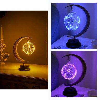 Lampe led "Lune" enchantée