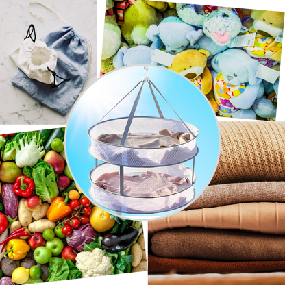 Séchoir en maille suspendu pour vêtements