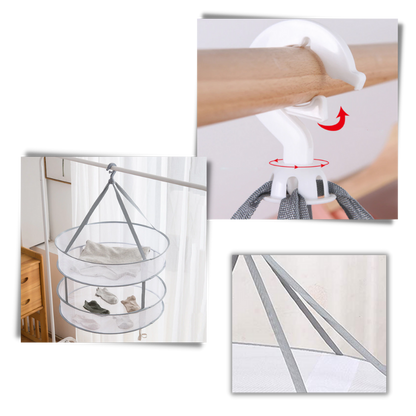 Séchoir en maille suspendu pour vêtements