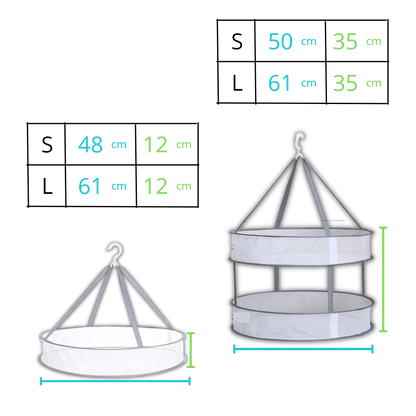 Séchoir en maille suspendu pour vêtements