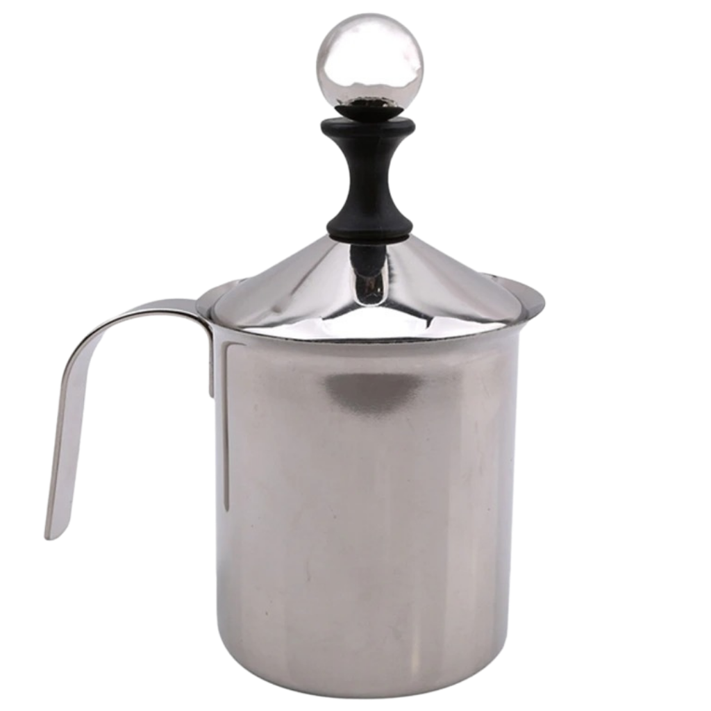 Mousseur manuel en acier inoxydable 400 ml