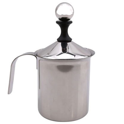 Mousseur manuel en acier inoxydable 400 ml