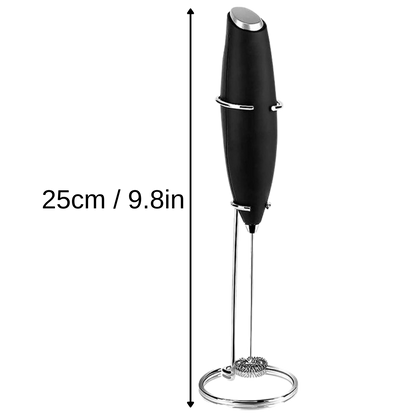 Mousseur à lait électrique à main avec support