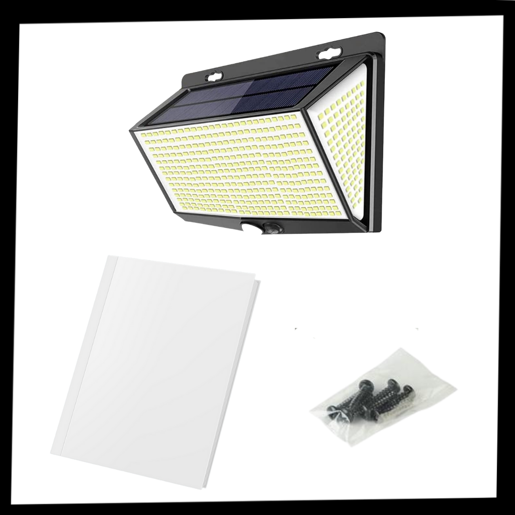 Lampe solaire d'extérieure 468 LED