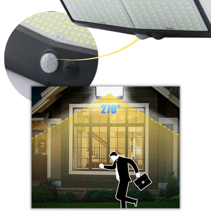 Lampe solaire d'extérieure 468 LED