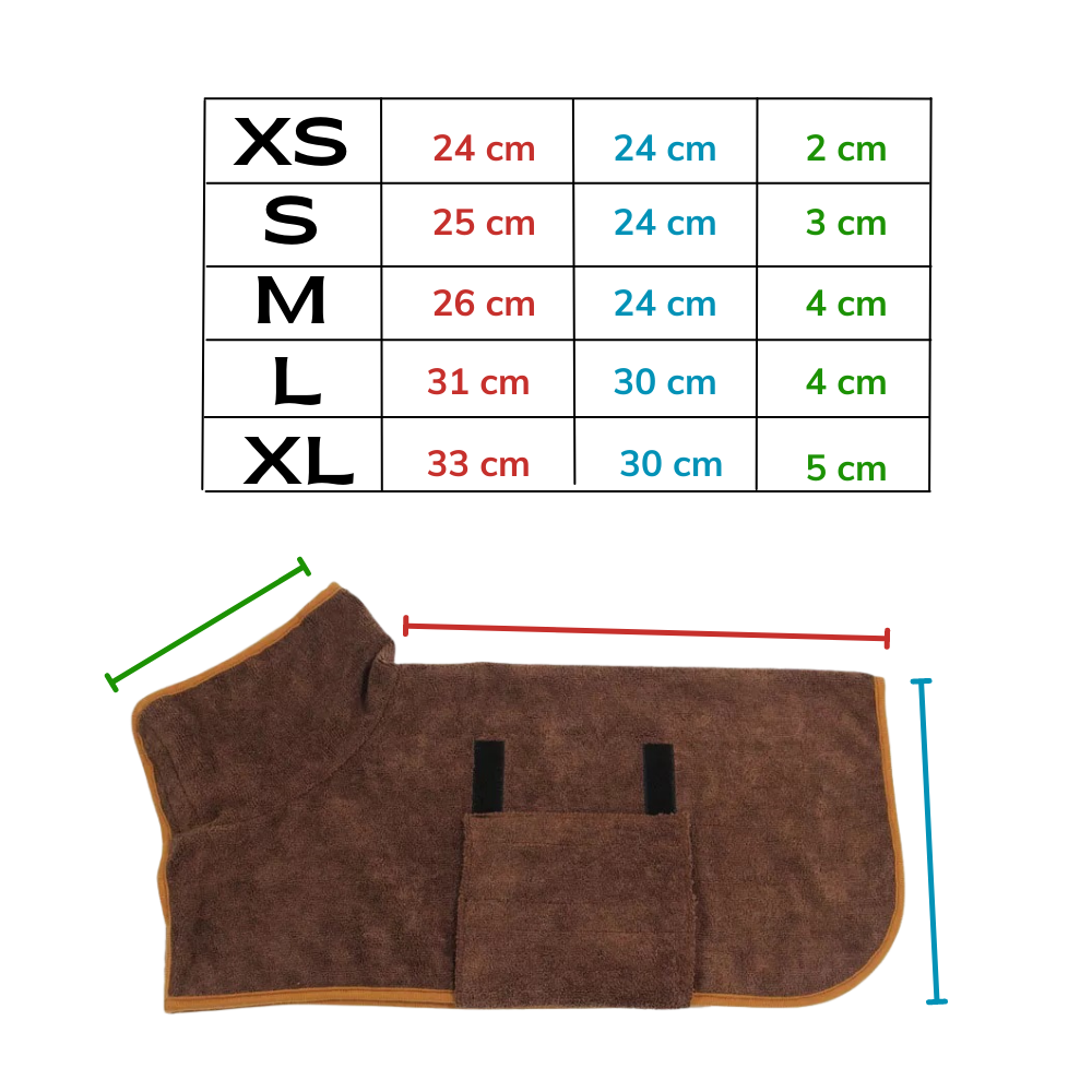 Peignoir super absorbant pour animaux de compagnie