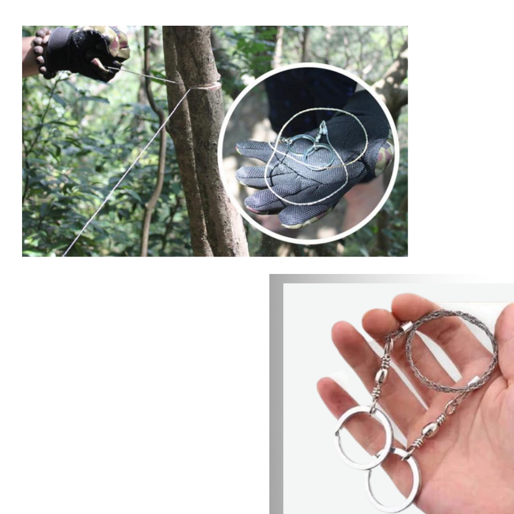 Scie à fil d'acier portative