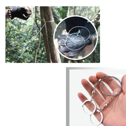 Scie à fil d'acier portative