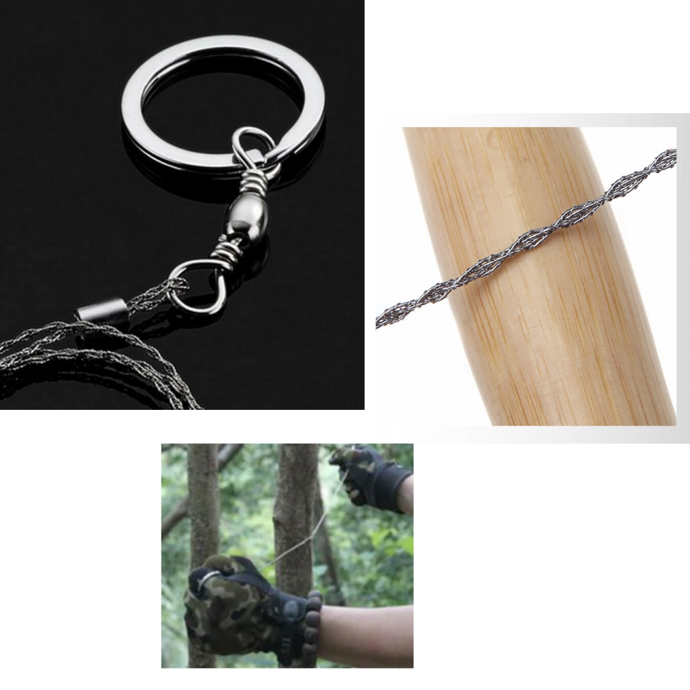 Scie à fil d'acier portative