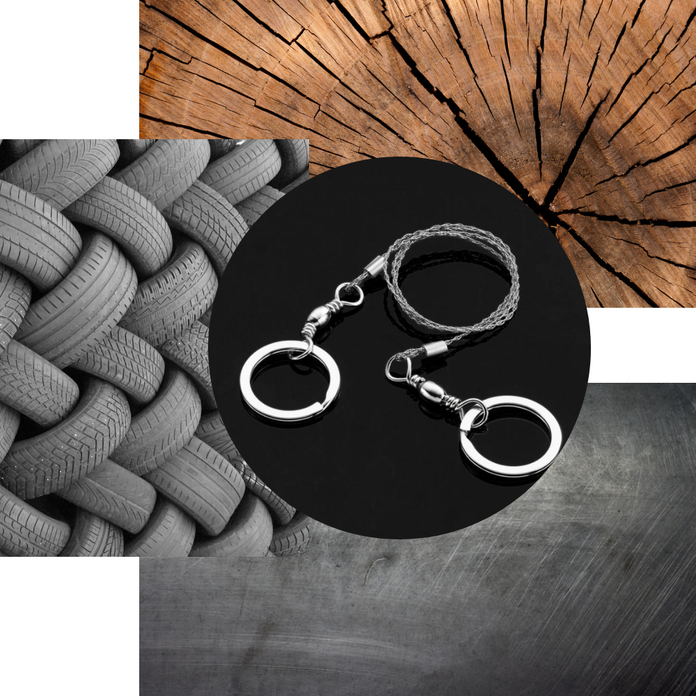 Scie à fil d'acier portative