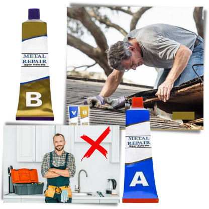 Pâte de réparation pour métaux industriels