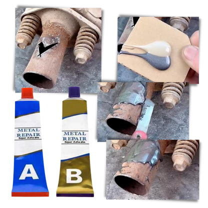 Pâte de réparation pour métaux industriels