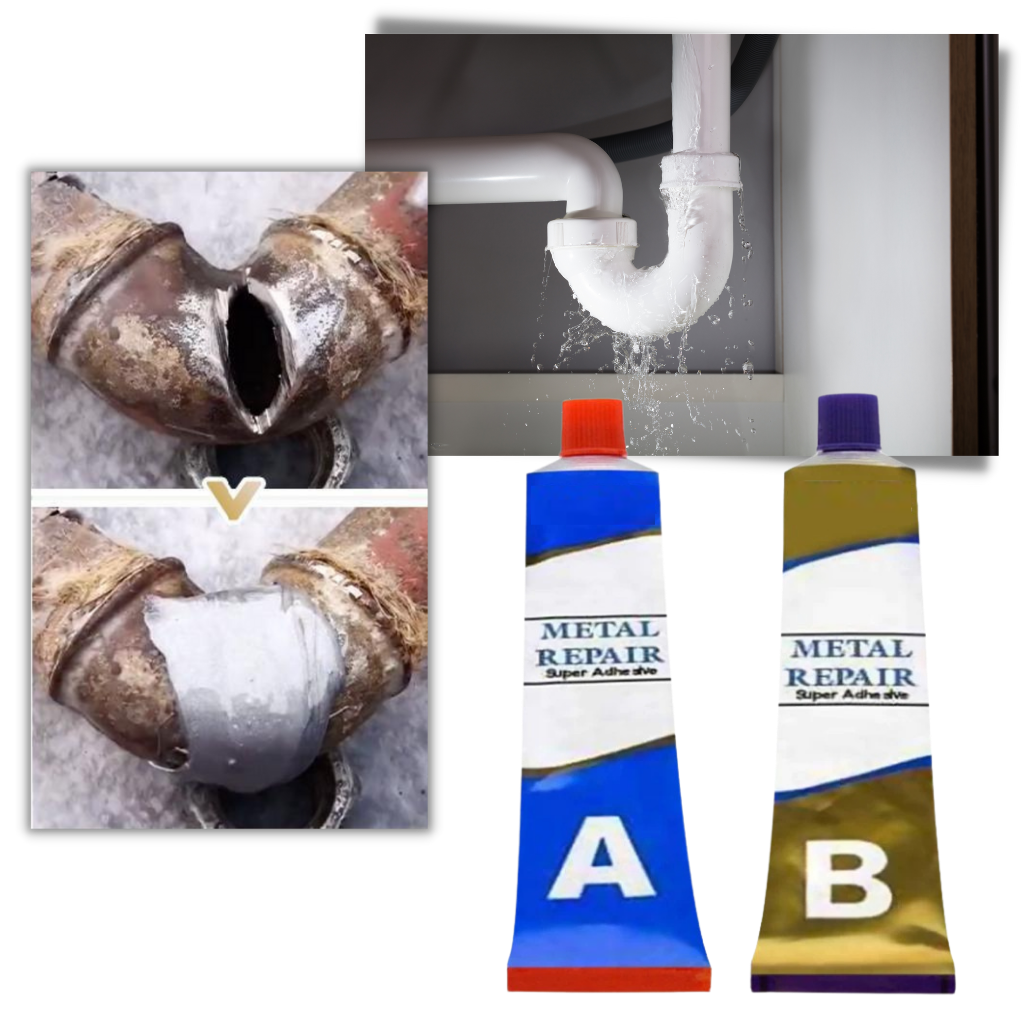 Pâte de réparation pour métaux industriels