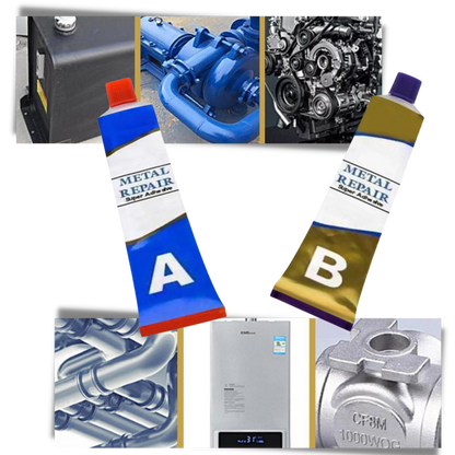 Pâte de réparation pour métaux industriels