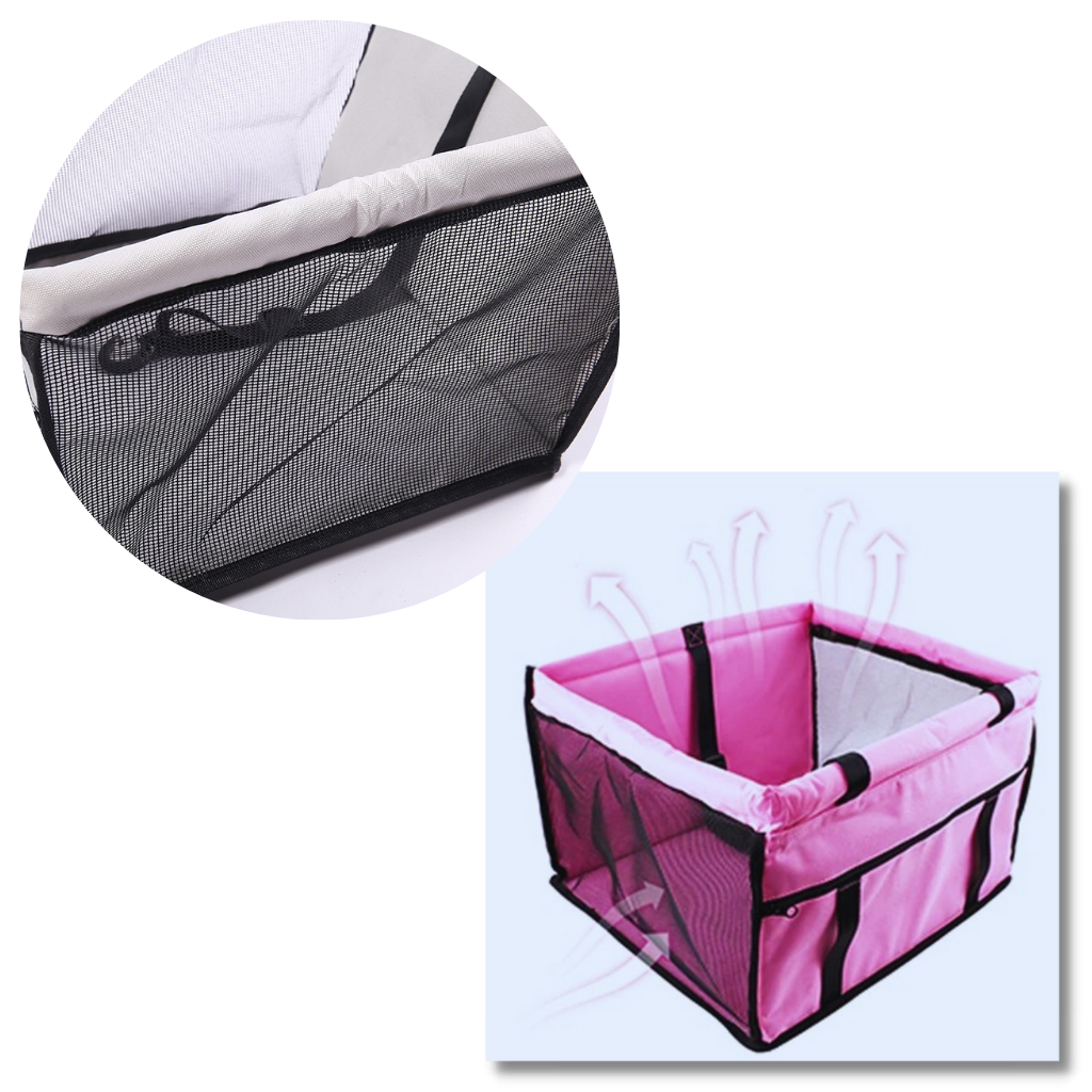 Siège auto réglable pour chien