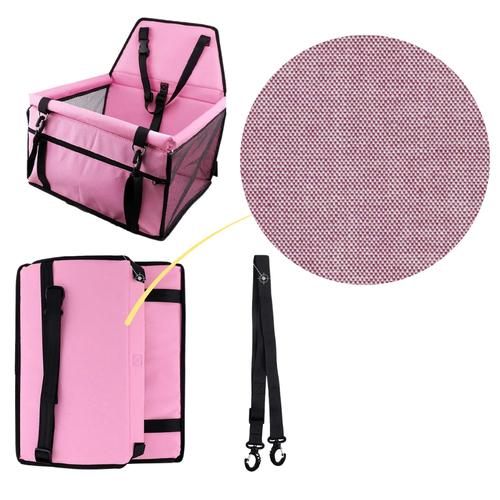 Siège auto réglable pour chien