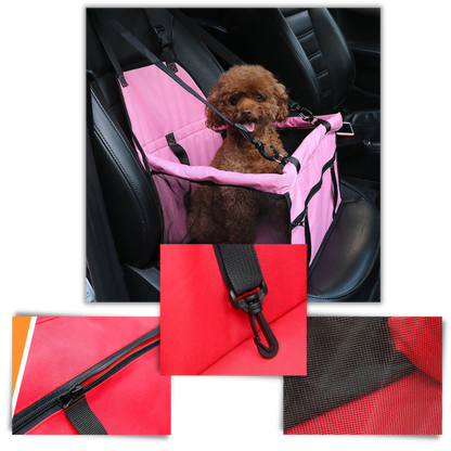 Siège auto réglable pour chien