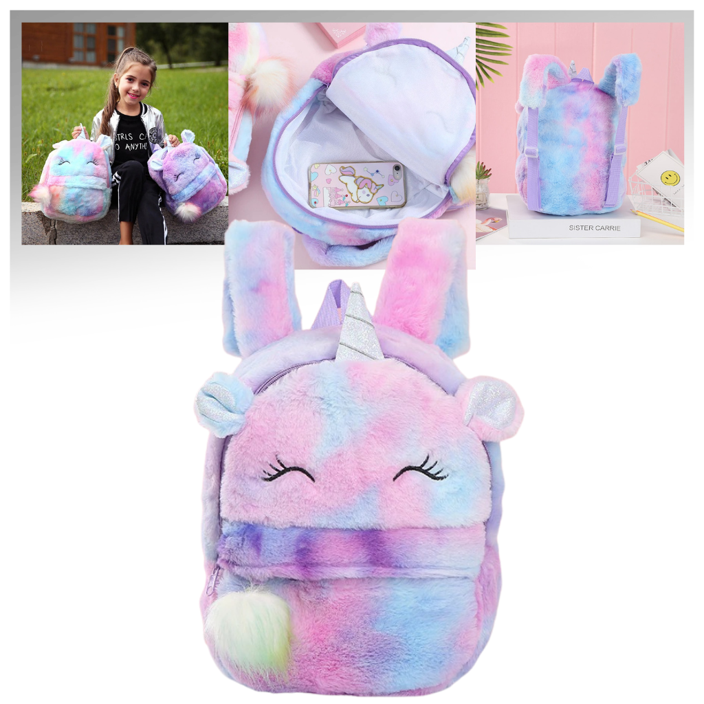 Sac à dos de Licorne en peluche pour filles
